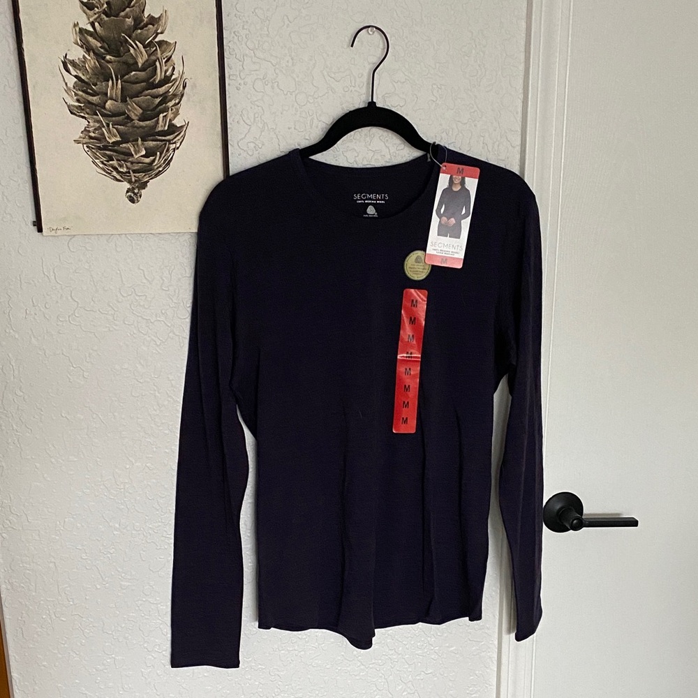 Segments Women's Wool Purple Long Sleeve Top